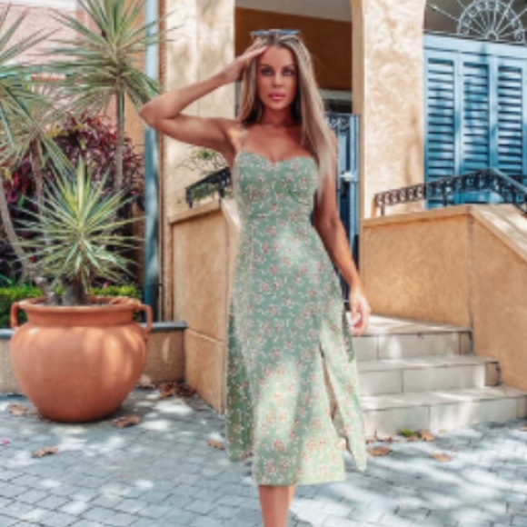 Dame Nature Midi Dress Fortunate One - Picture 8 of 12